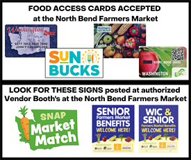 North Bend Farmers Market Food Access Cards Accepted